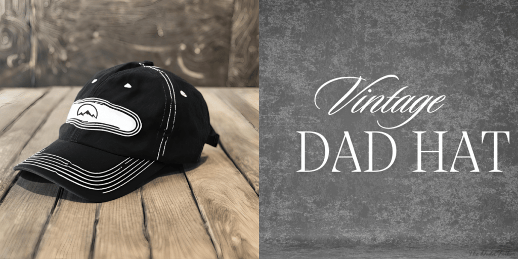 vintage black dad hat