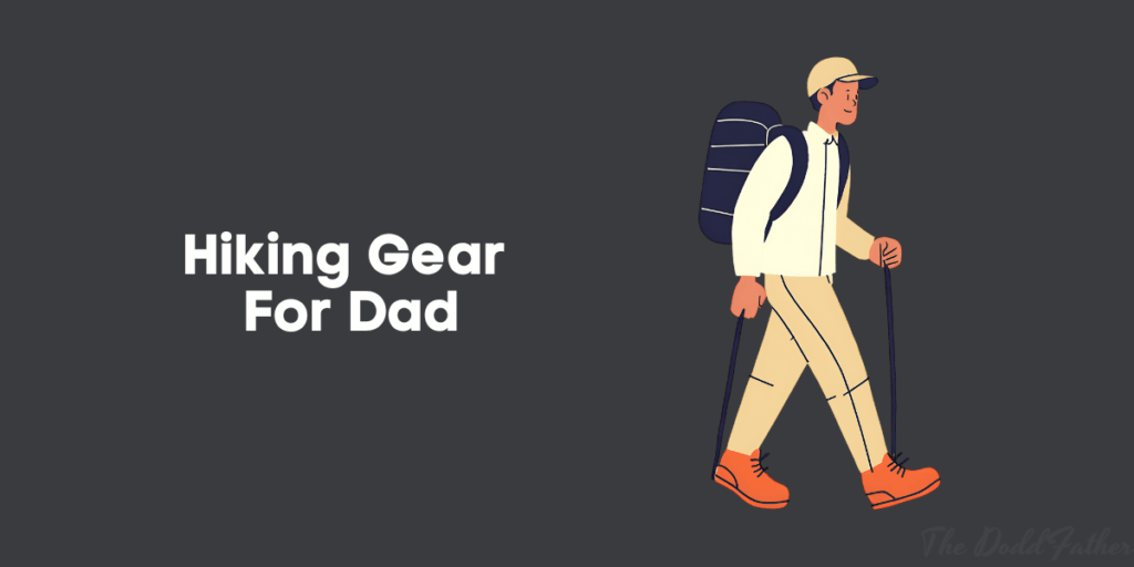 a man walking with hiking gear