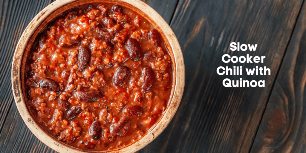 meal prep ideas slow cooker chili with quinoa