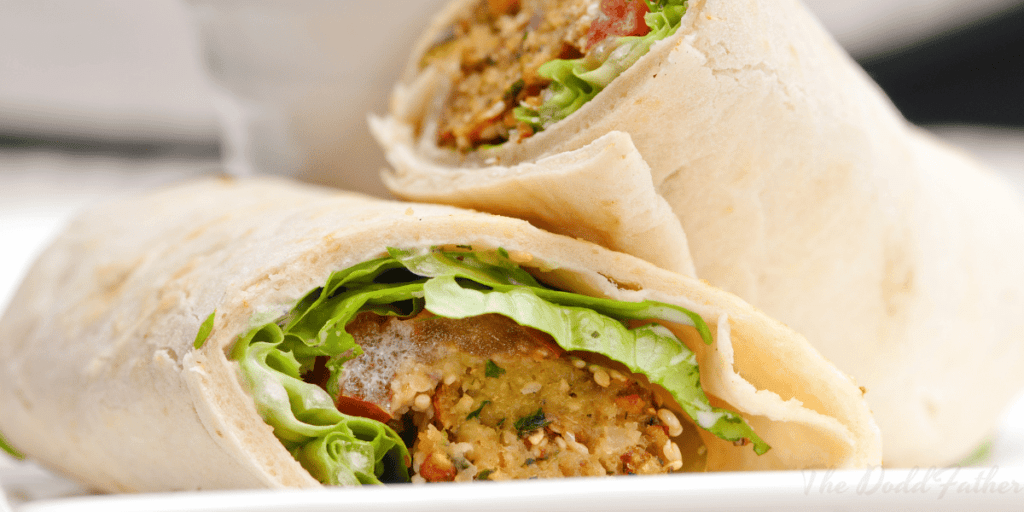 veggie and hummus wrap hiking lunch ideas