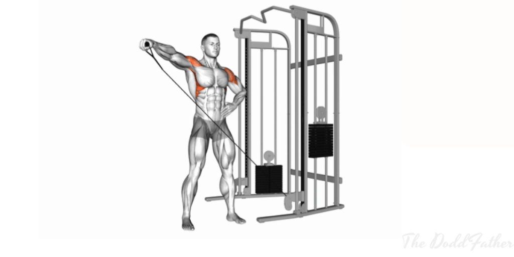 cable lateral raise single arm