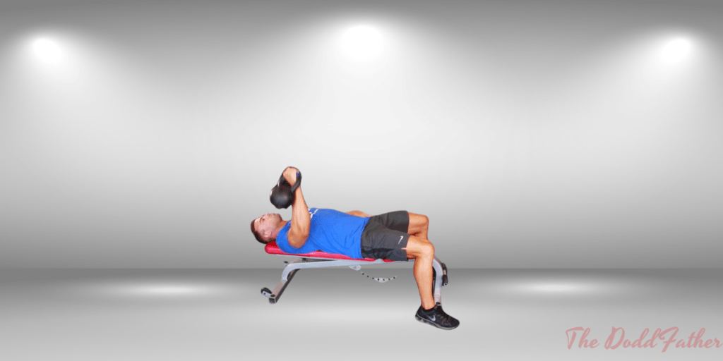 doddfather single arm kettlebell bench press