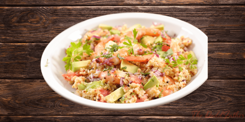 doddfather shrimp and quinoa salad